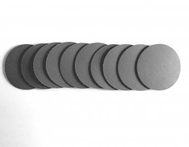 Fine sandpaper discs for hair removal 