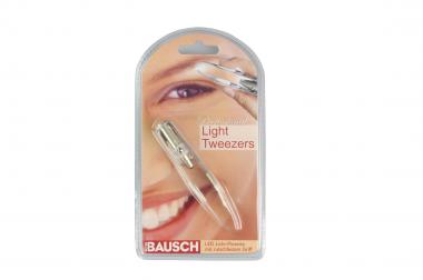 Tweezers with LED-lights and nonslip handle 