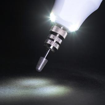 Manicure and pedicure device with all-round lighting 