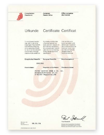 Patentanmeldung des Pedipeels