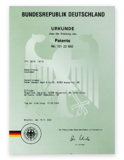 Patentanmeldung des Automatiklaubsägebogens mit Schnellspannvorrichtung